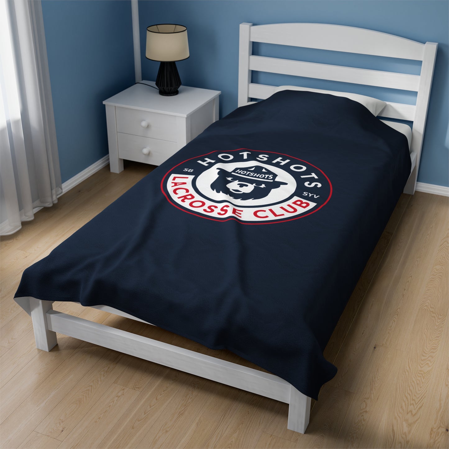 Hotshots Lacrosse Velveteen Plush Blanket (60" x 80")