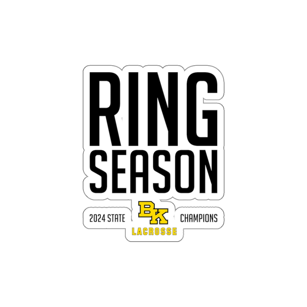 Bishop Kelly Lacrosse Die Cut Stickers (3-pack)