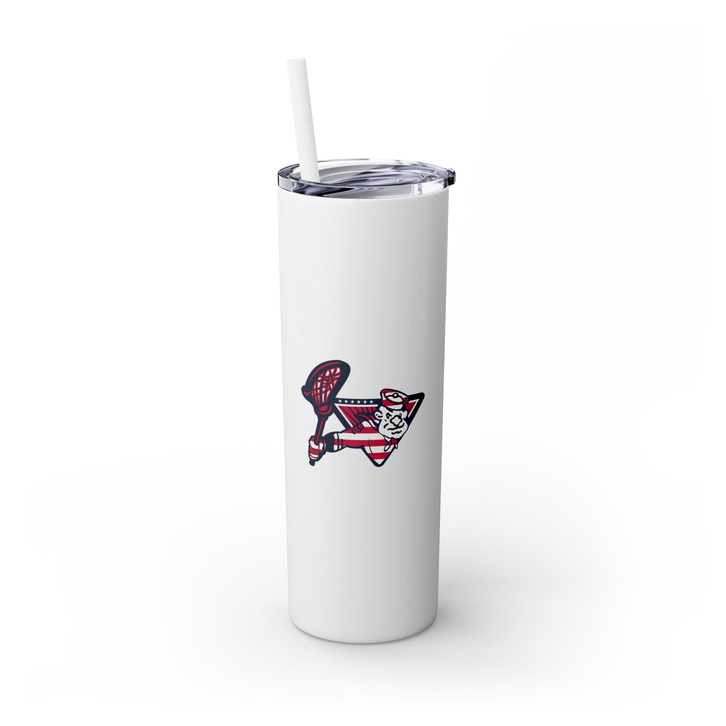 Sailors Lax Skinny Tumbler with Straw (20oz)