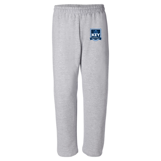 Adult Key Basketball Open-Bottom Gildan Relaxed Sweatpants