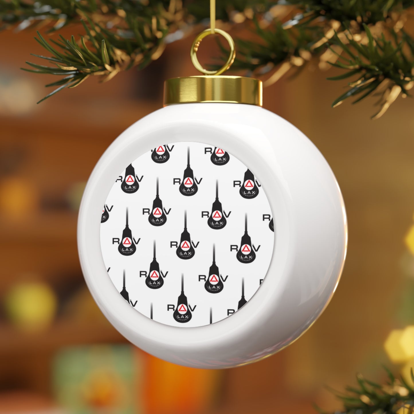 RV Lacrosse Christmas Ball Ornament