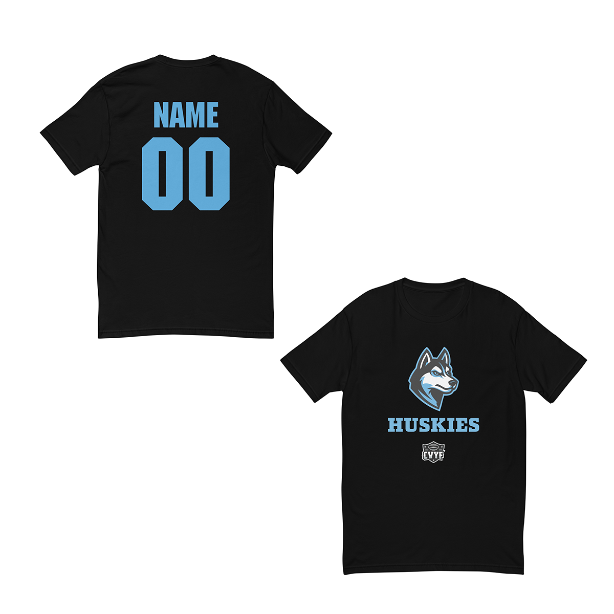 Personalizable - Adult Huskies Next Level Cotton T-Shirt