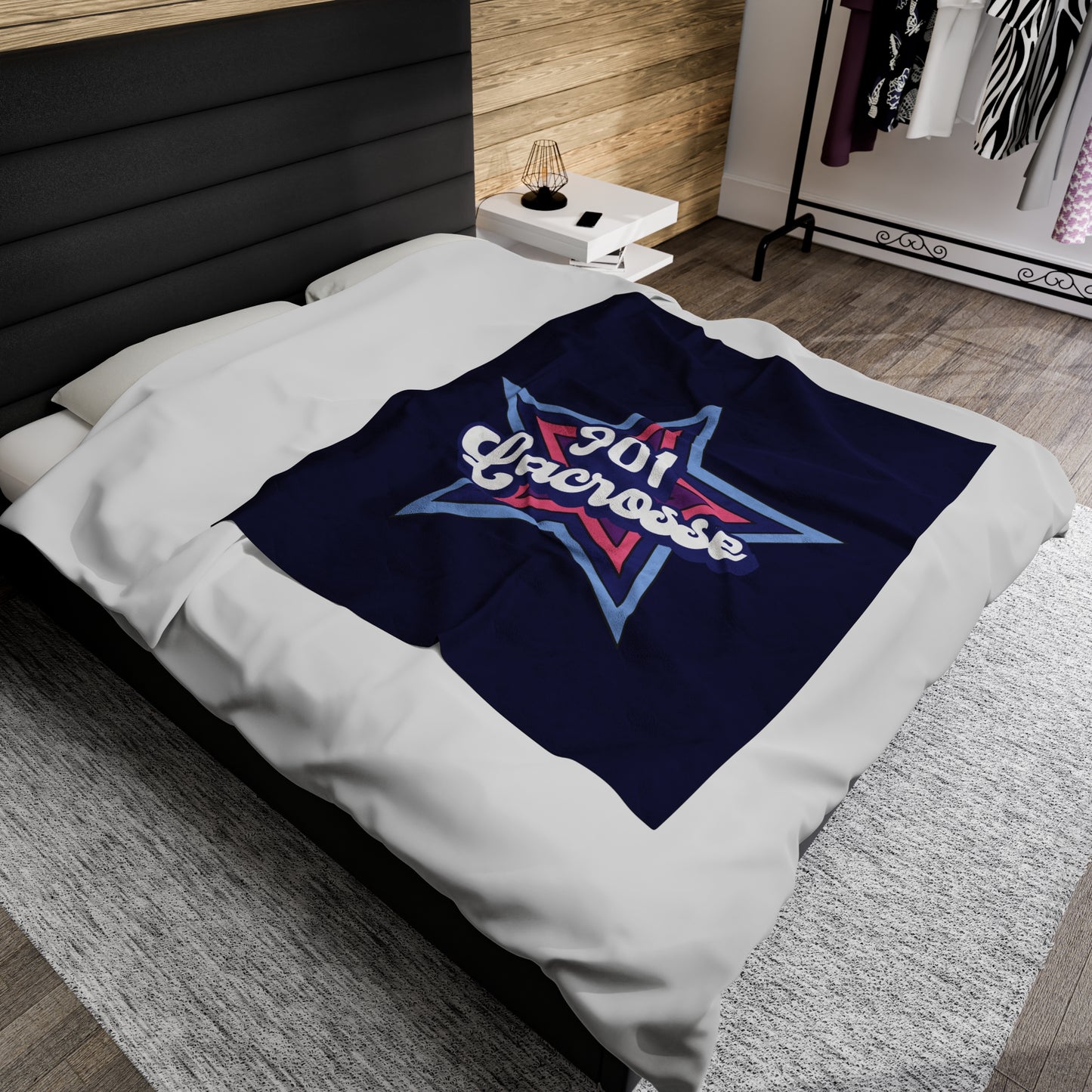 Stars 901 Lacrosse Velveteen Plush Blanket