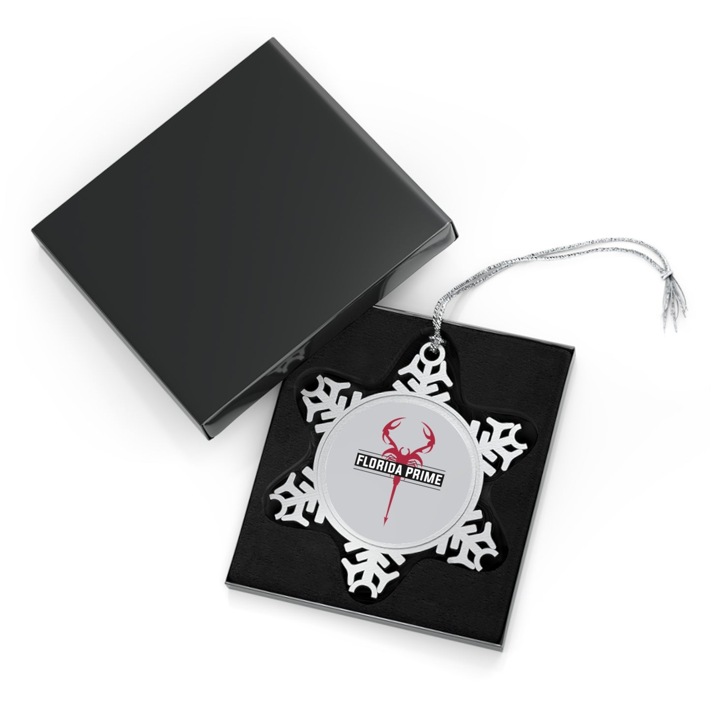 Florida Prime Lacrosse Pewter Snowflake Ornament