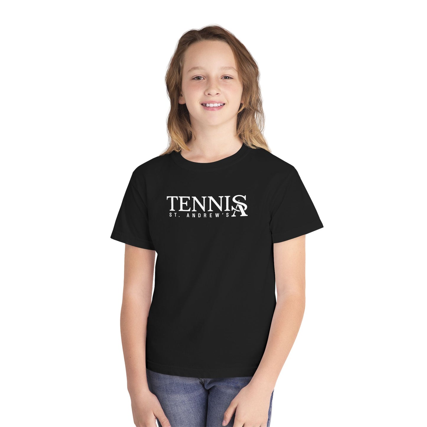 Youth Saints Tennis Comfort Colors Garment Dyed T-Shirt