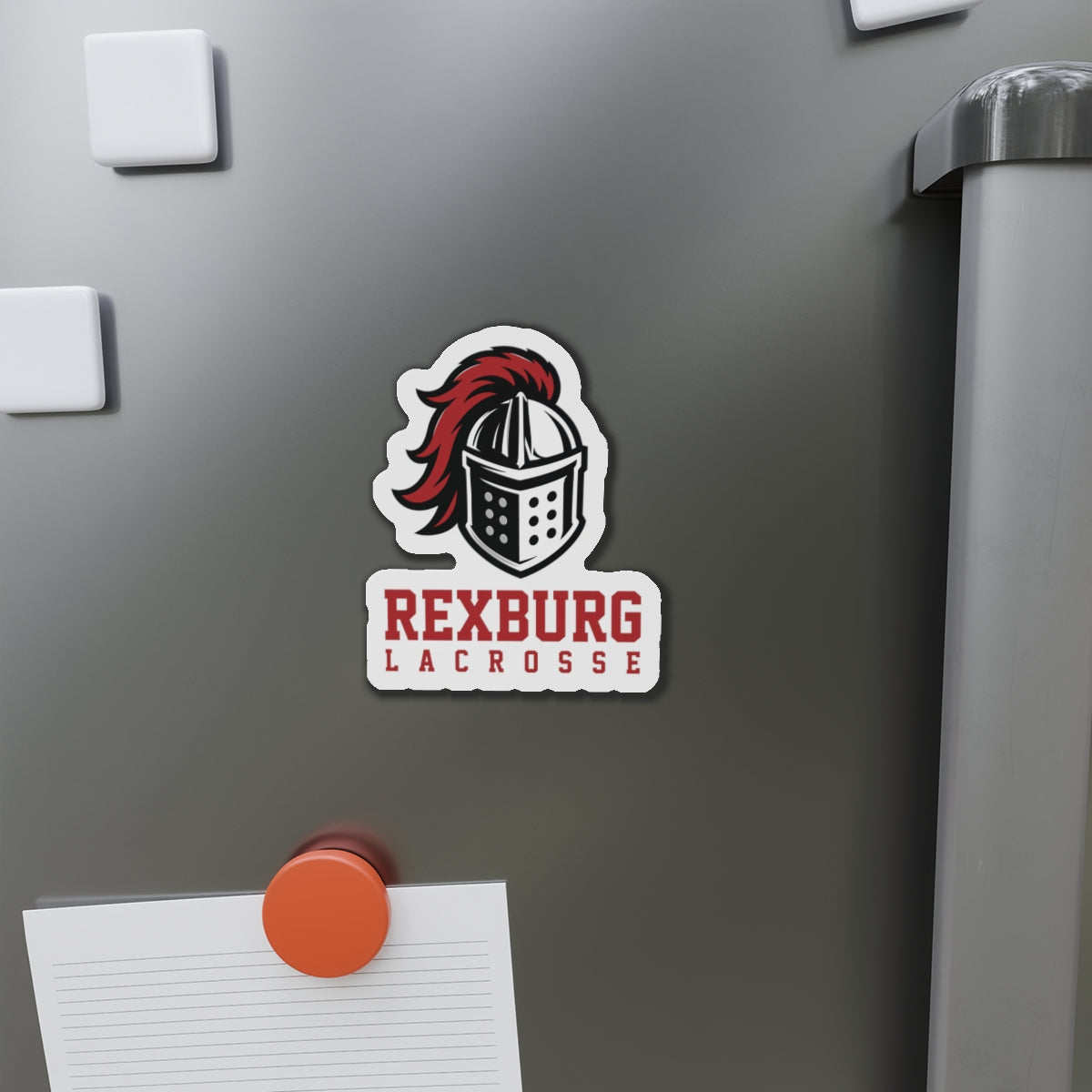 Rexburg Crusaders Lacrosse Die-Cut Magnet