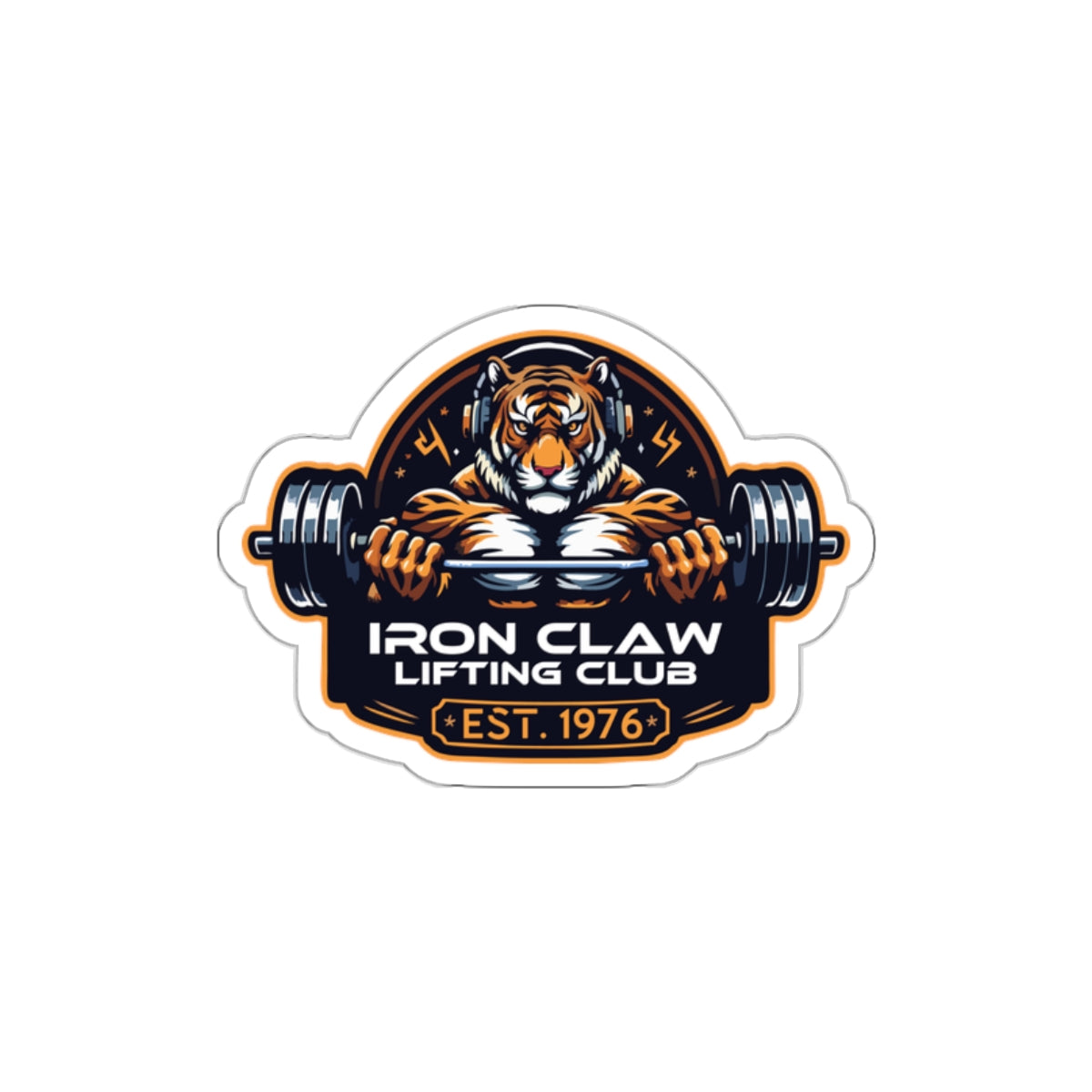 Iron Claw Lifting Die Cut Stickers