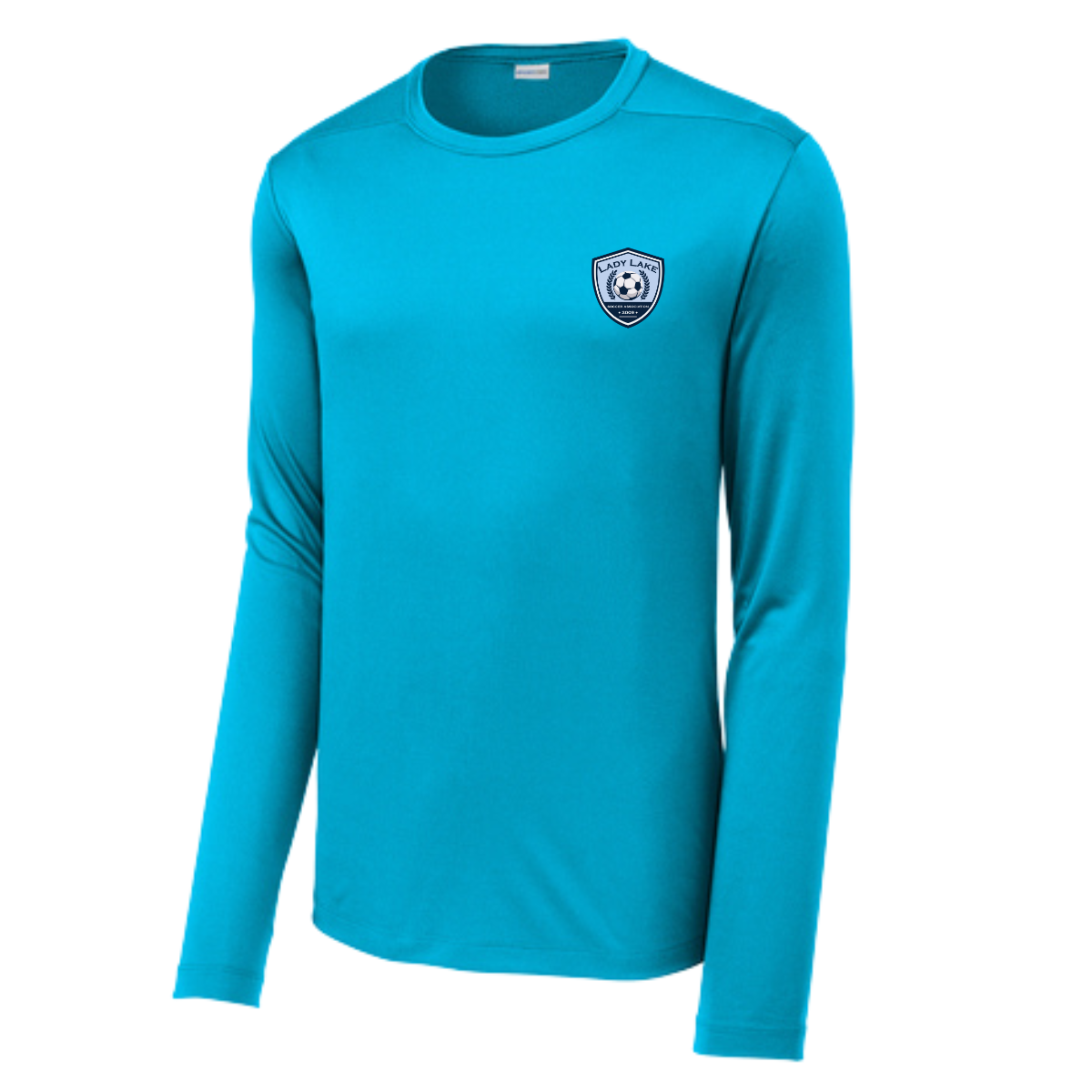 Adult Lady Lake Soccer Association Sport-Tek Posi UV Pro LS Tee