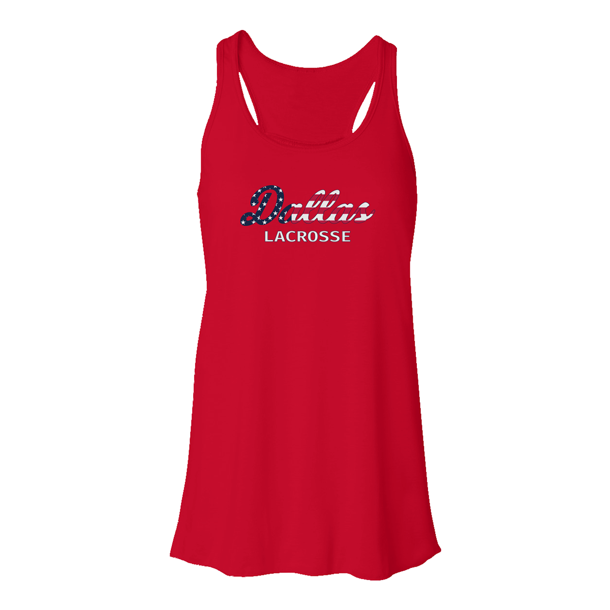 Women's SMU Lacrosse Flowy Racerback Tank