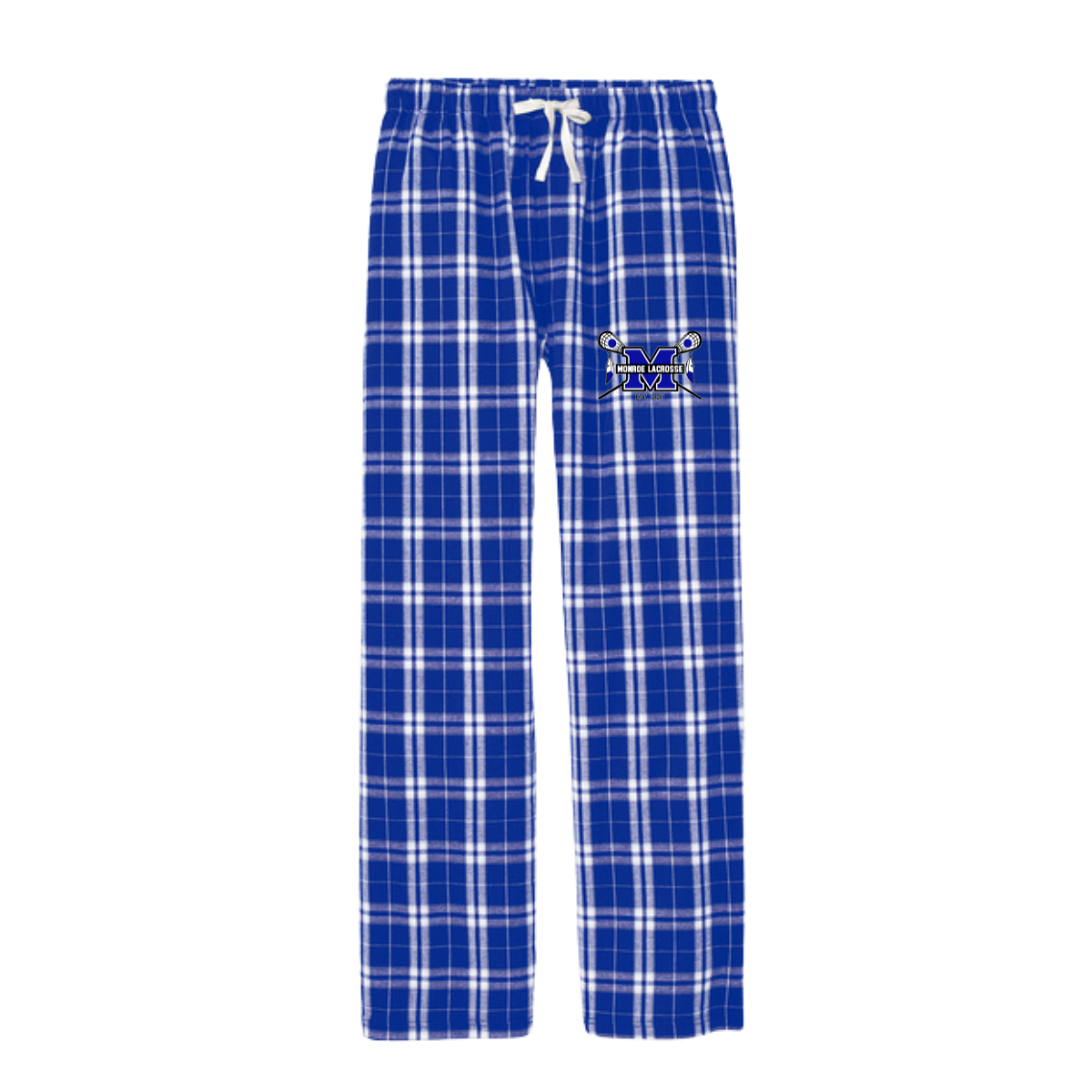 Adult Monroe Braves Lacrosse District Flannel Pants