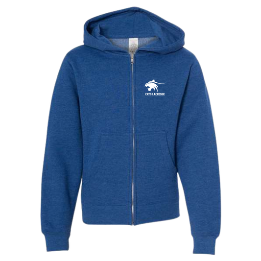 Youth Springdale Wildcats Lacrosse ITC Midweight Full-Zip Hoodie