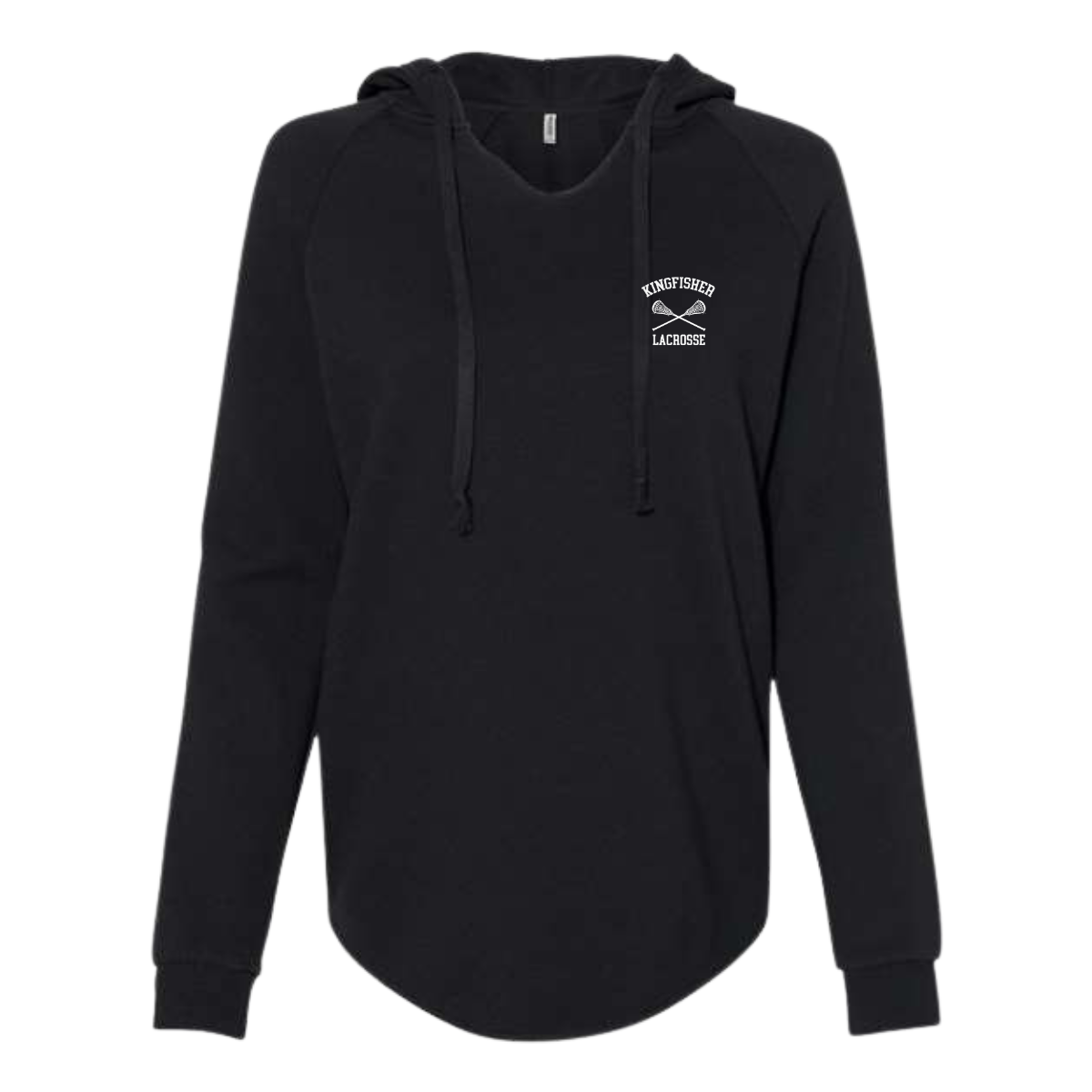 Womens Kingfisher Lightweight  Wash Hooded Sweatshirt