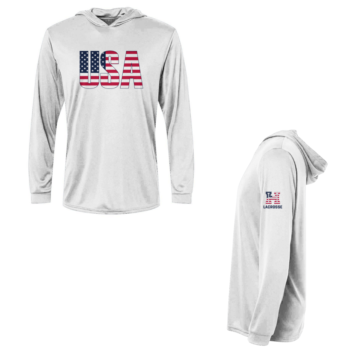 Adult Hoya Lacrosse Bahama Sun Hoodie