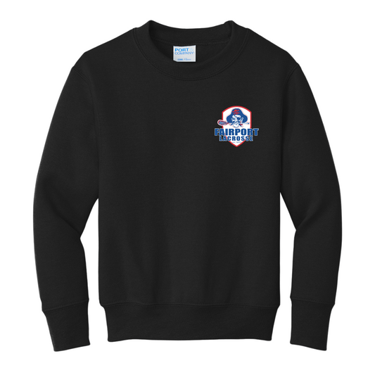Youth Fairport Lacrosse Fleece Crewneck Sweatshirt