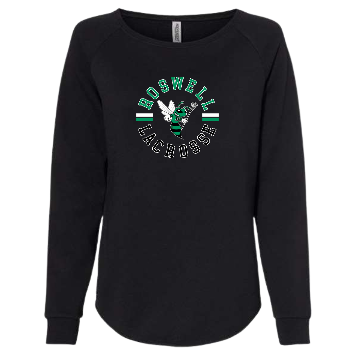 Women's Jr Hornets Lacrosse ITC Wave Wash Crewneck Sweatshirt