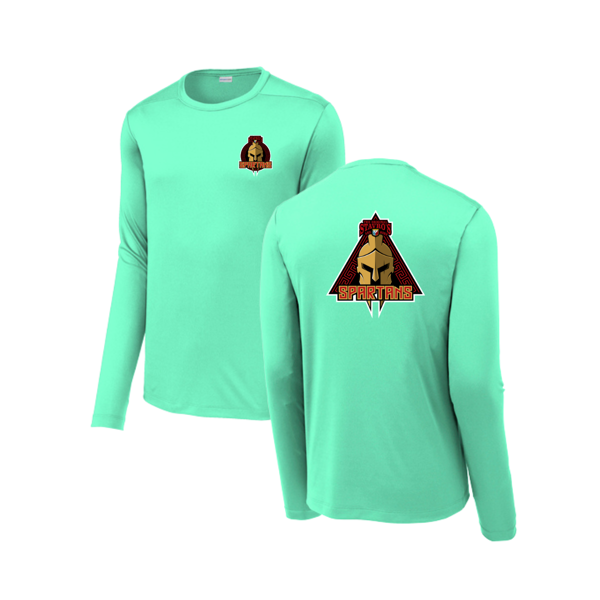 Adult Spartans Sport-Tek Posi UV Pro LS Tee