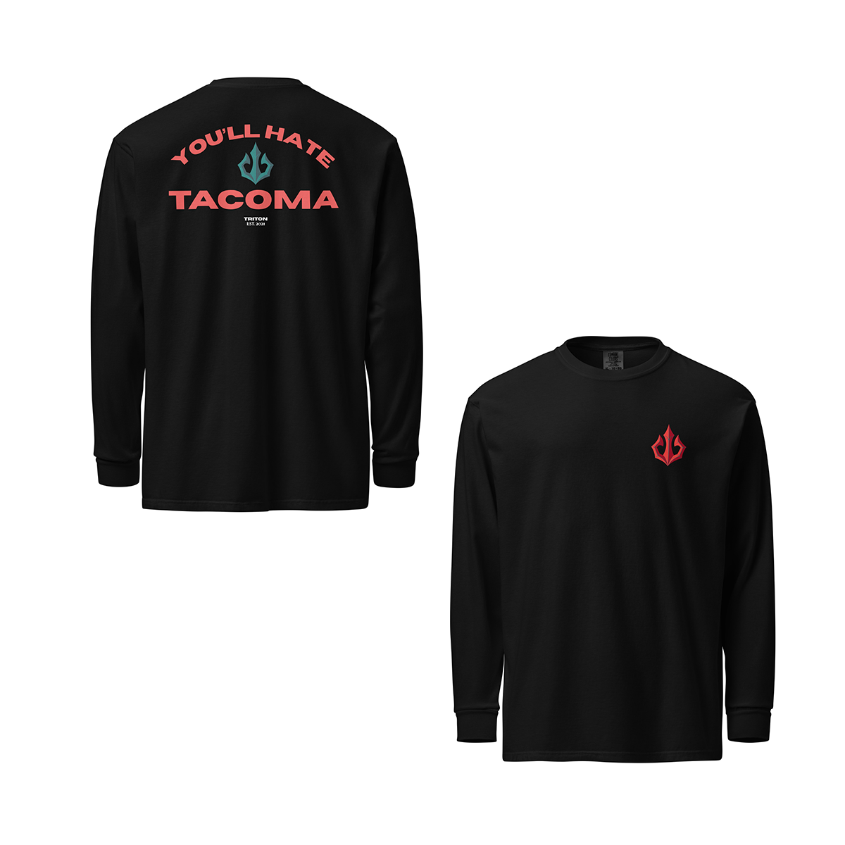 Adult Tacoma Triton Comfort Colors Long Sleeve T-Shirt