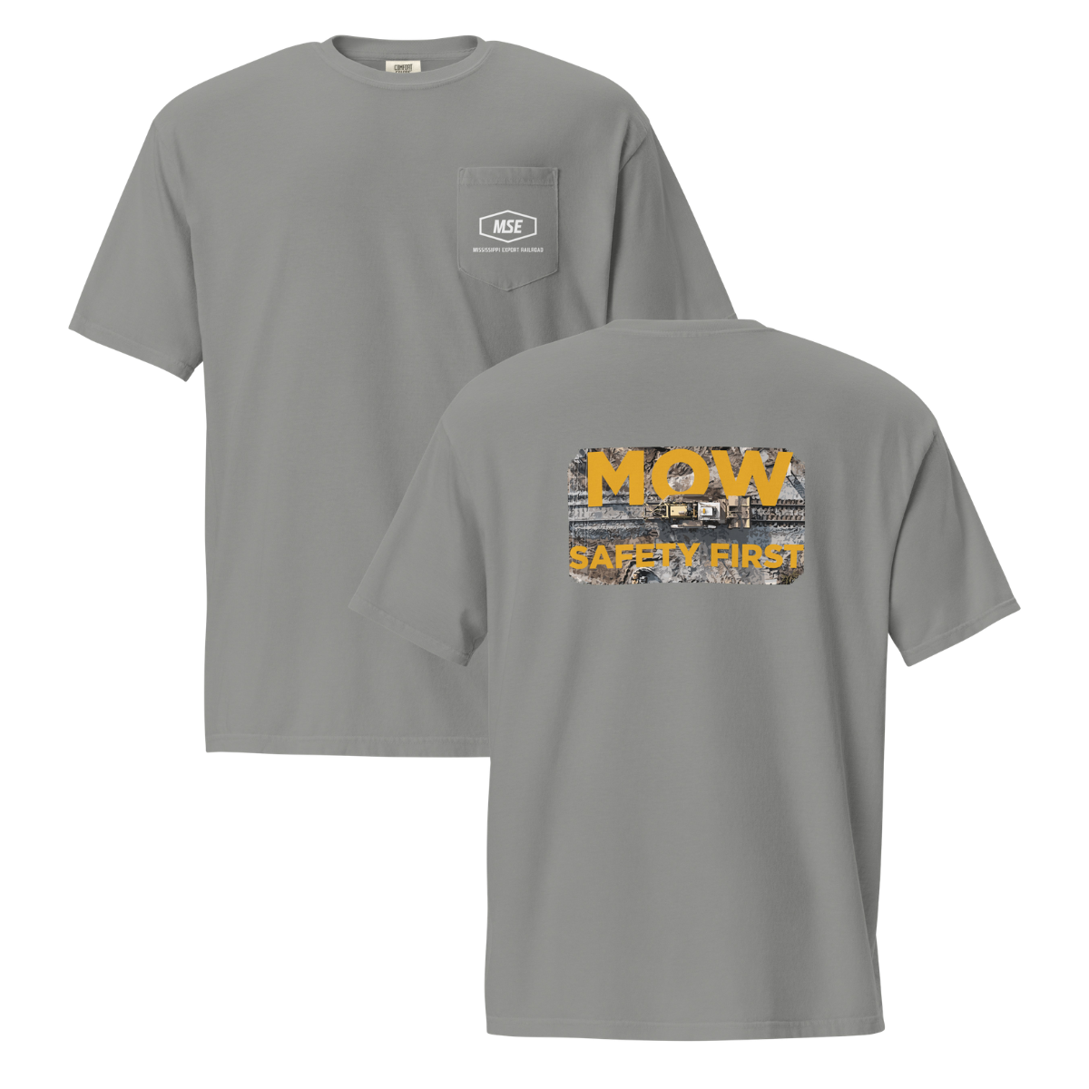 Adult Mississippi Export Railroad Comfort Colors Garment-Dyed Pocket T-Shirt