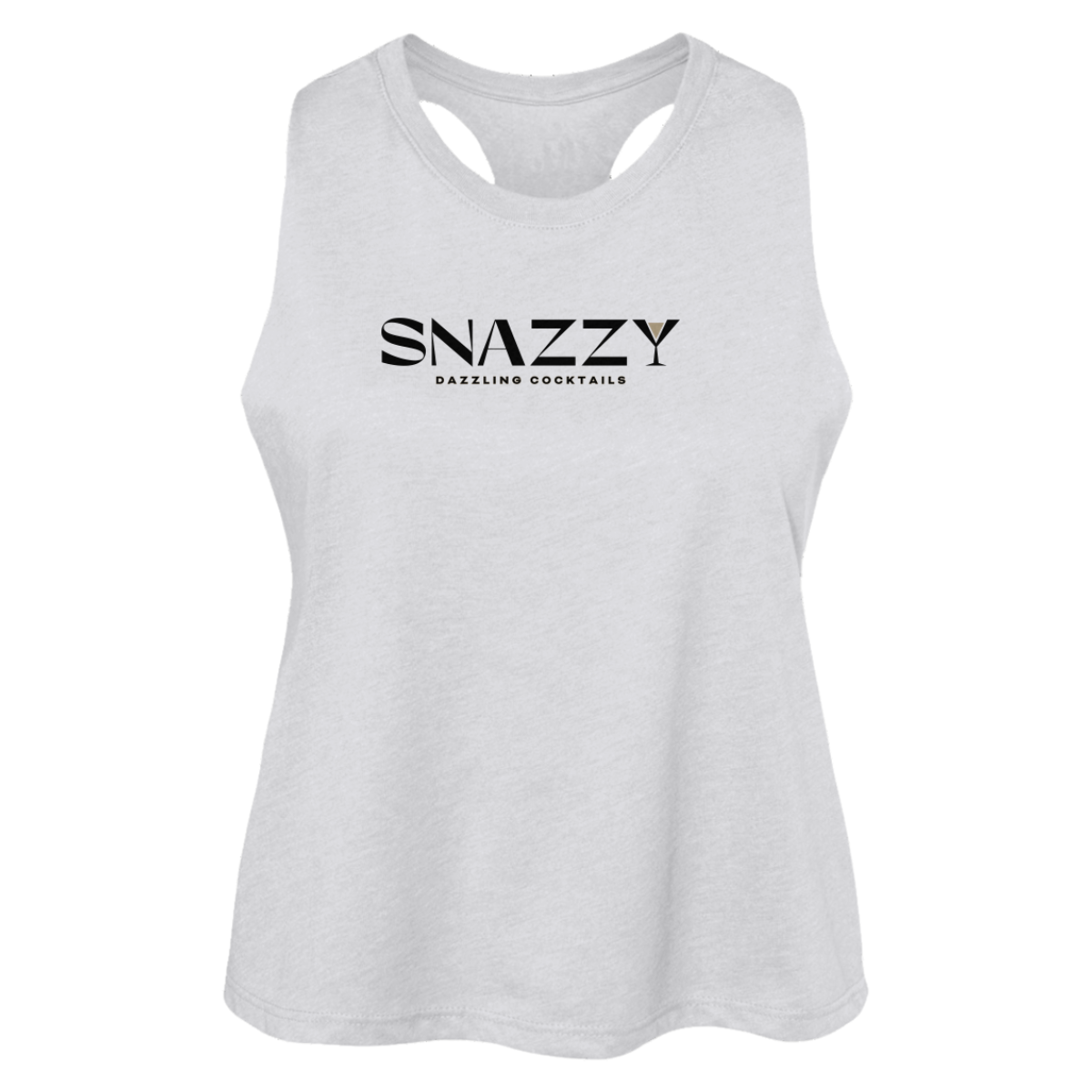 Women's Snazzy Bella + Canvas Racerback Cropped Tank