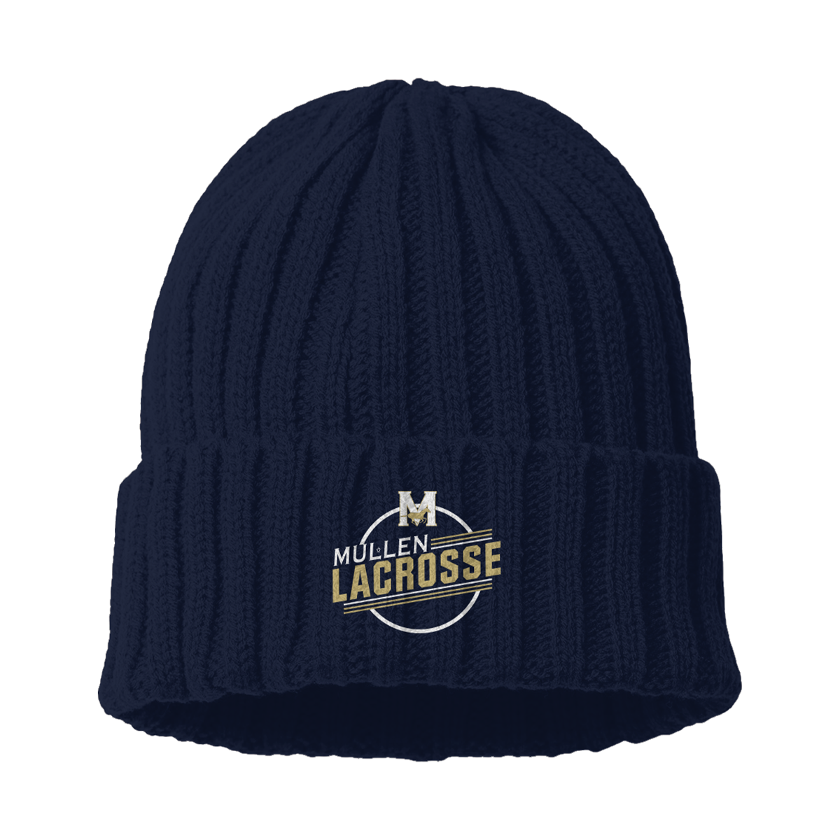 Mullen Lacrosse Atlantis Cable Knit Cuffed Beanie