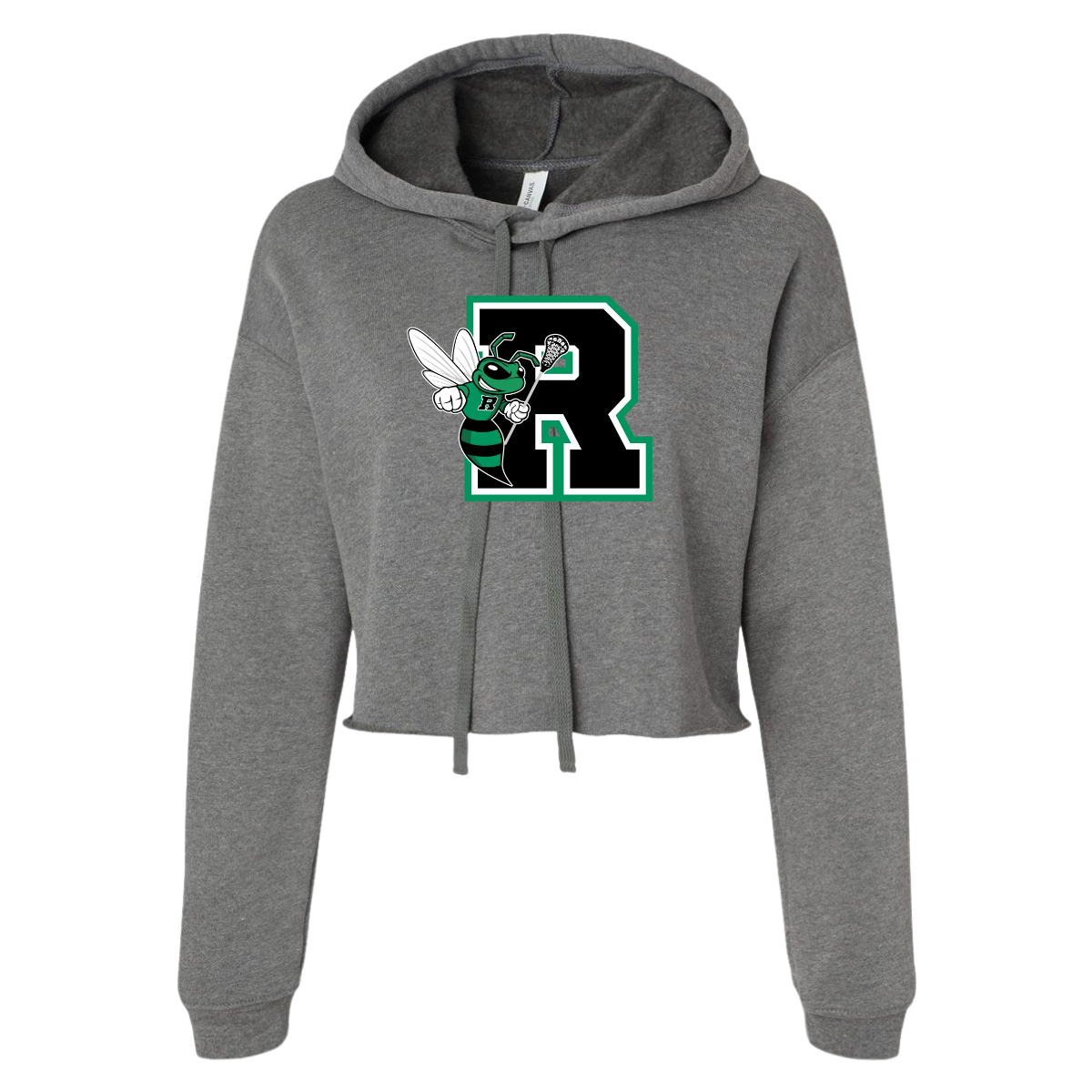 Women's Jr Hornets Lacrosse Bella + Canvas Cropped Hoodie
