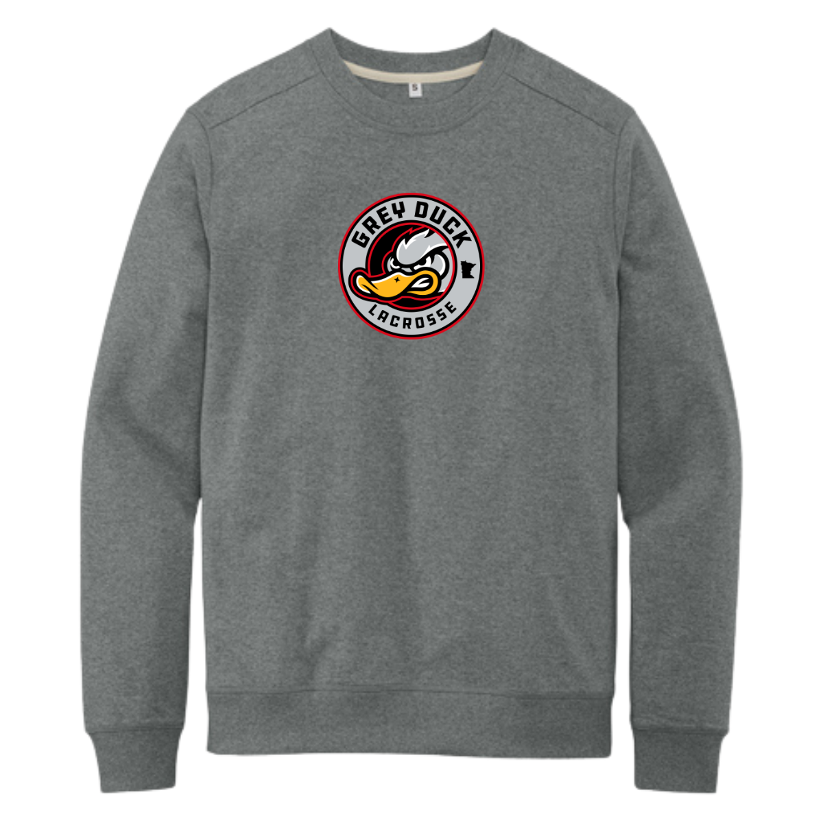 Adult Grey Duck Lacrosse District Re-Fleece Crew