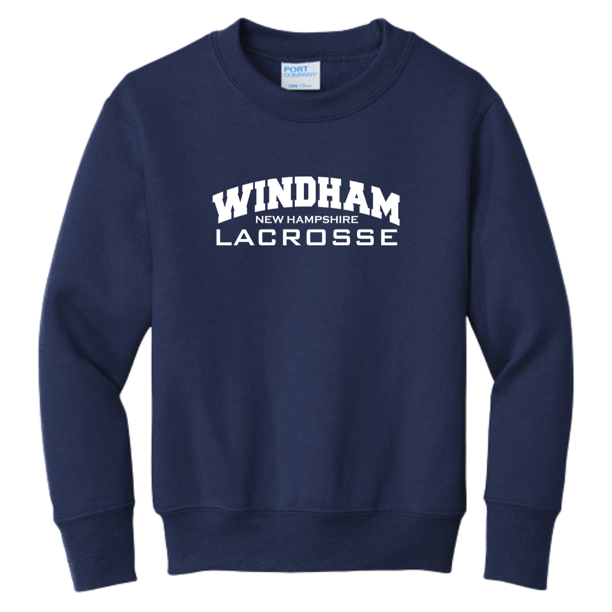 Youth Windham Lacrosse Port & Company Crewneck SweatShirt