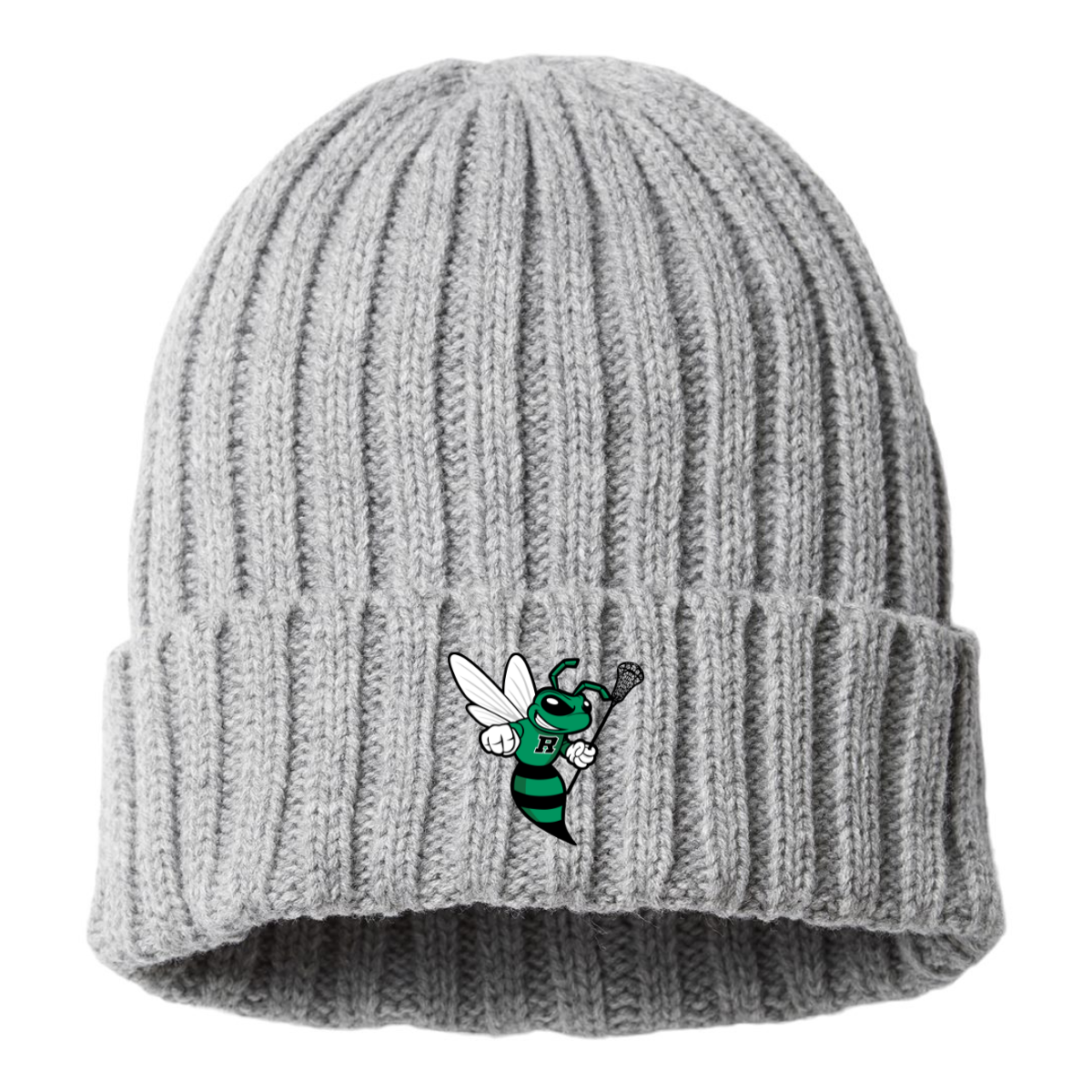 Jr Hornets Lacrosse Atlantis Headwear Cable Knit Cuffed Beanie