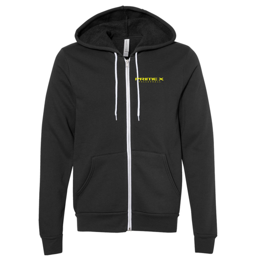 Adult Prime X Volleyball Bella + Canvas Sponge Fleece Zip Hoodie