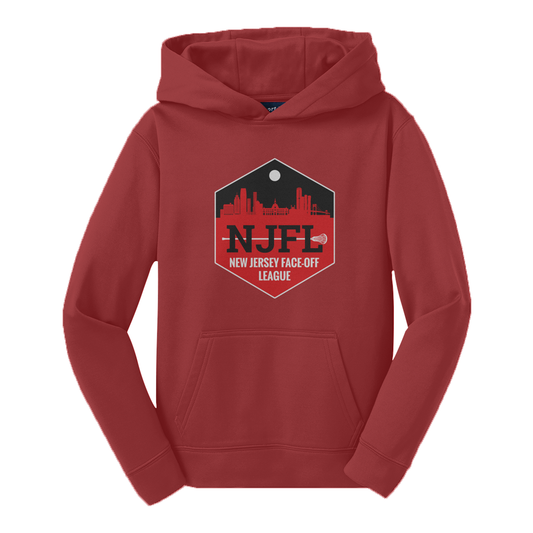 Youth NJFL Sport-Tek Performance Hoodie