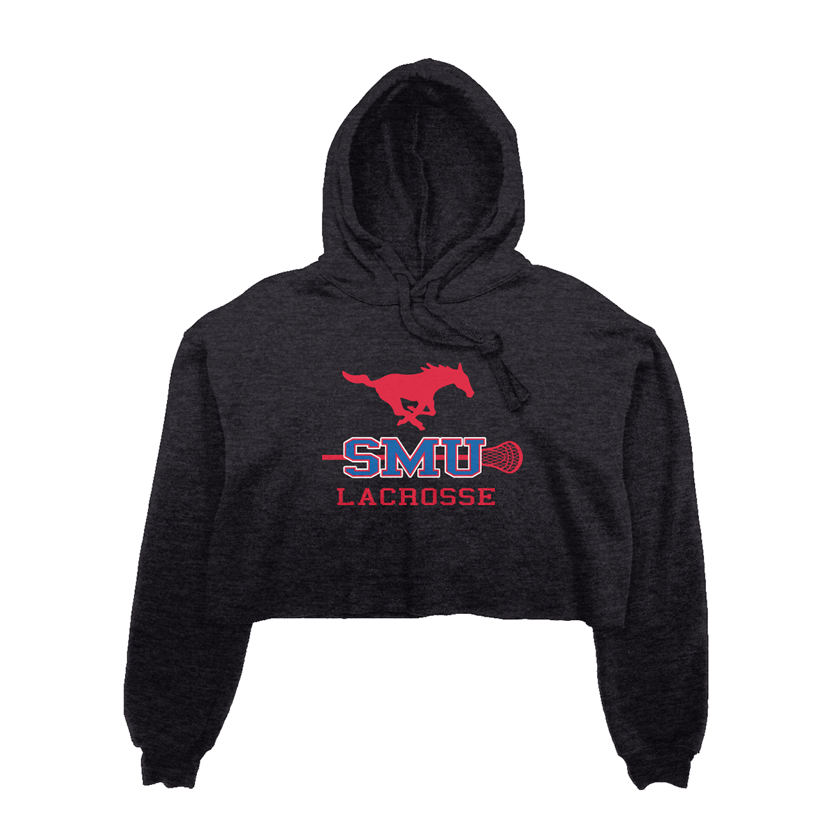 Women's SMU Lacrosse Bella + Canvas Cropped Hoodie