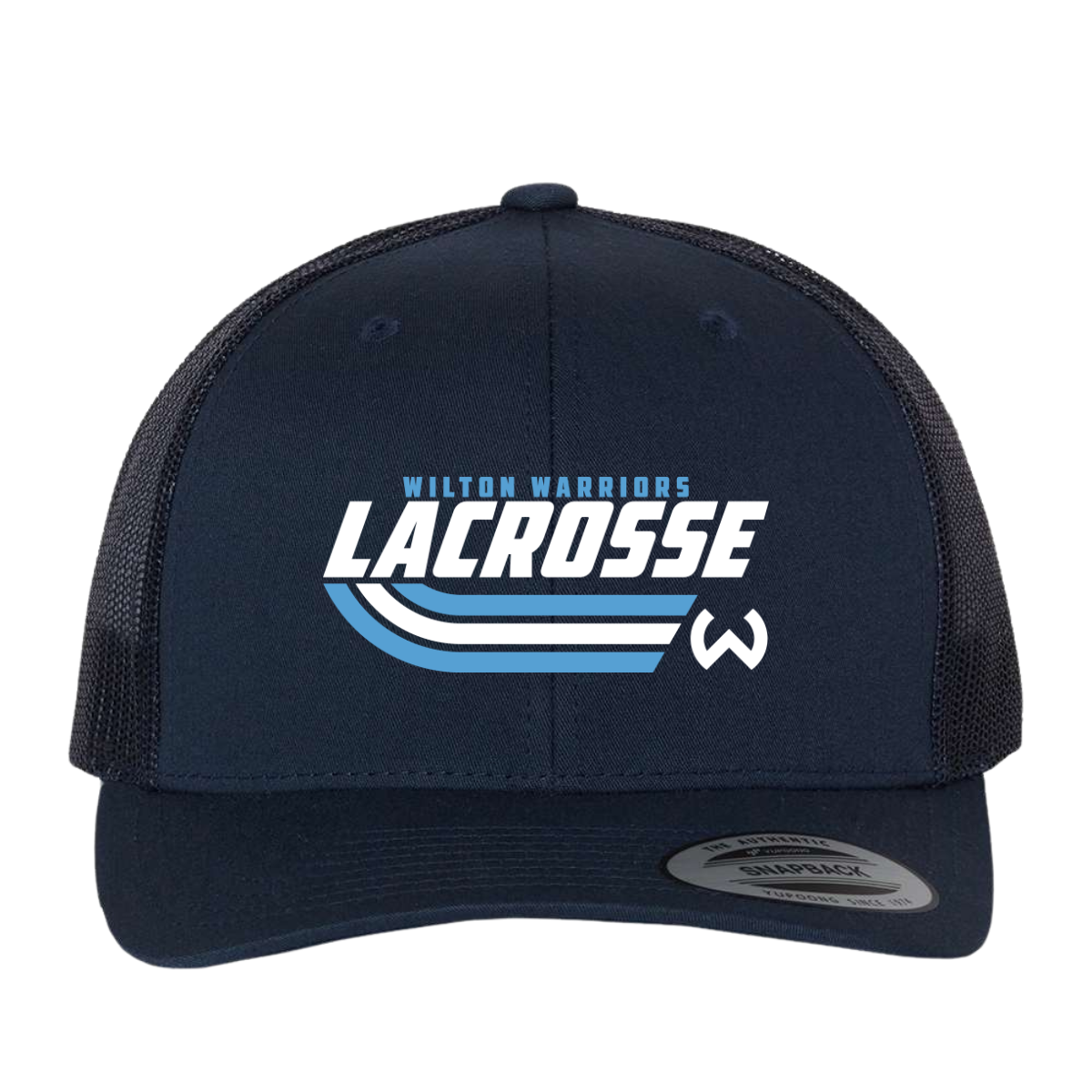 Wilton Lacrosse Yupoong Six-Panel Retro Trucker Cap
