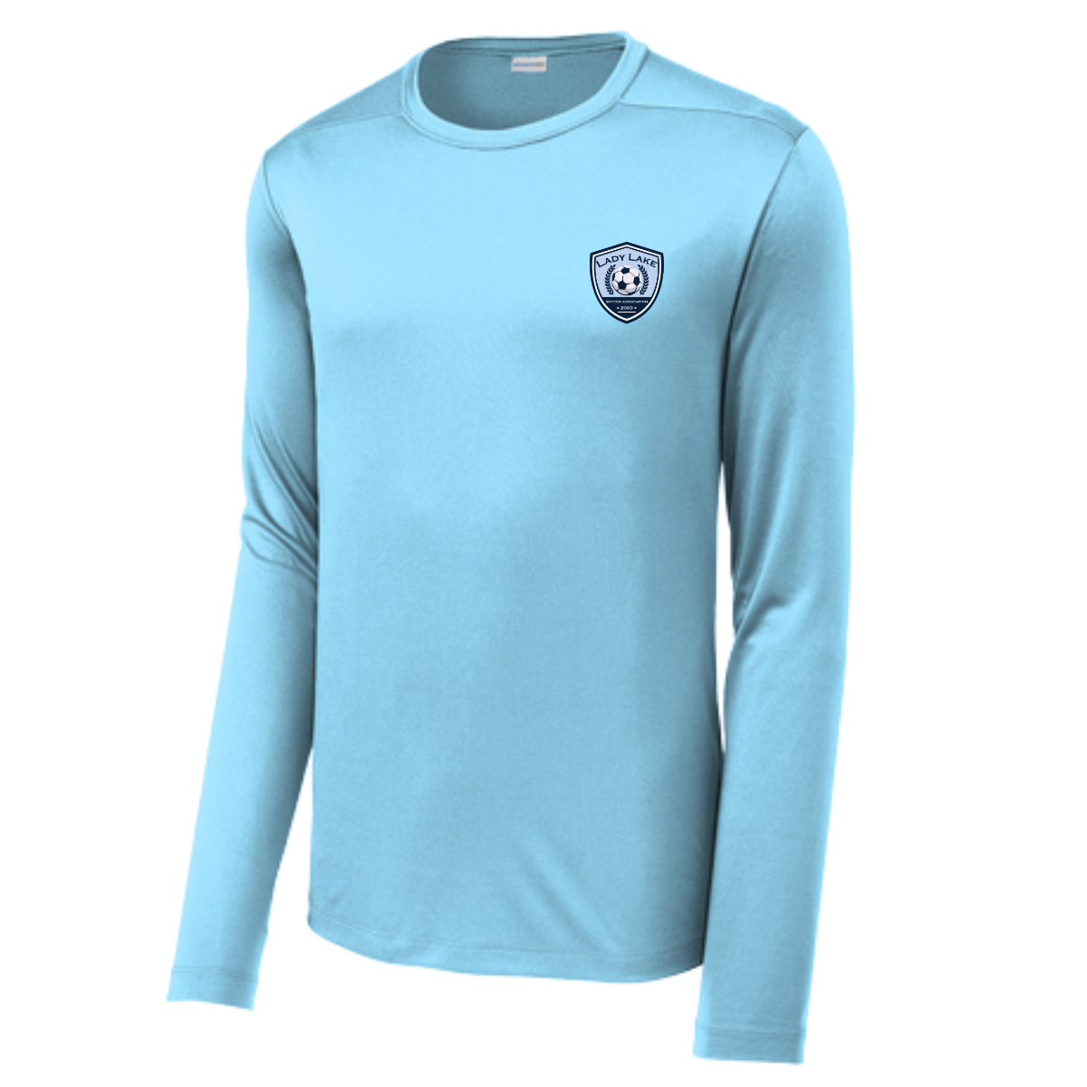 Adult Lady Lake Soccer Association Sport-Tek Posi UV Pro LS Tee