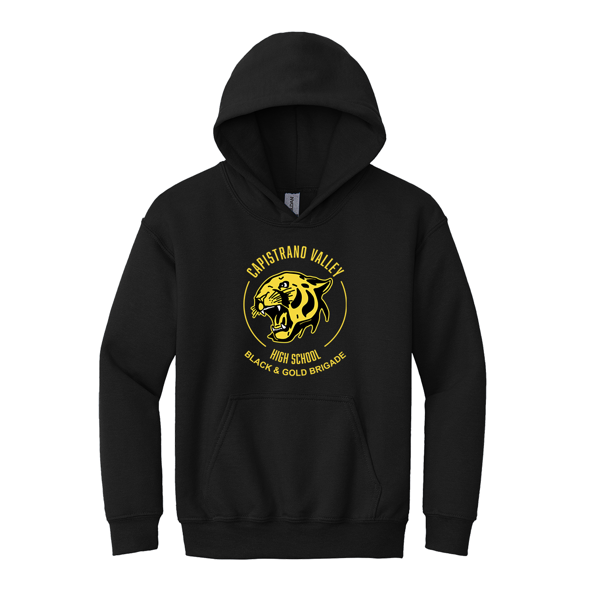 Youth Black & Gold Brigade Gildan Hoodie