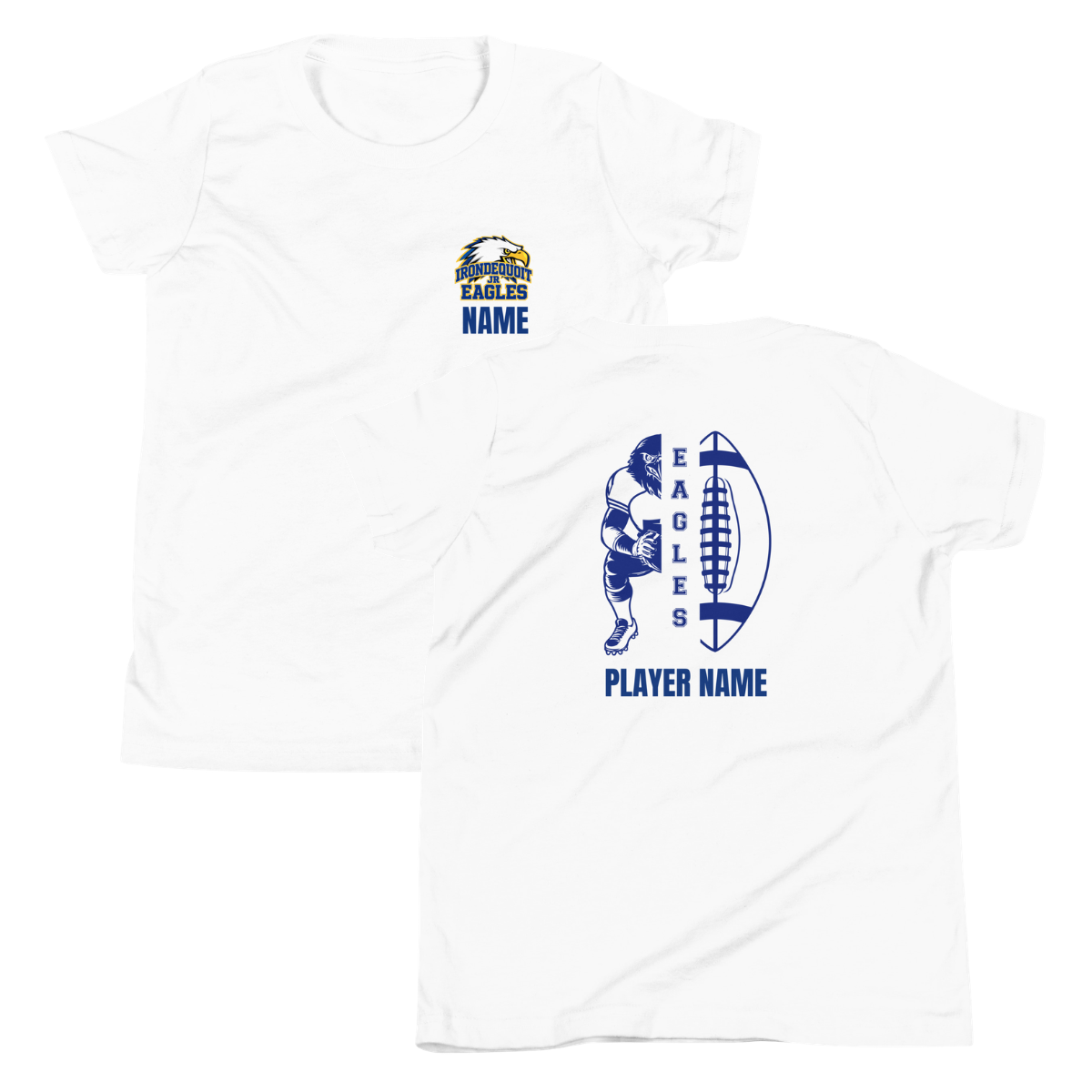 Personalized - Youth Irondequoit Junior Eagles Bella + Canvas Staple Tee