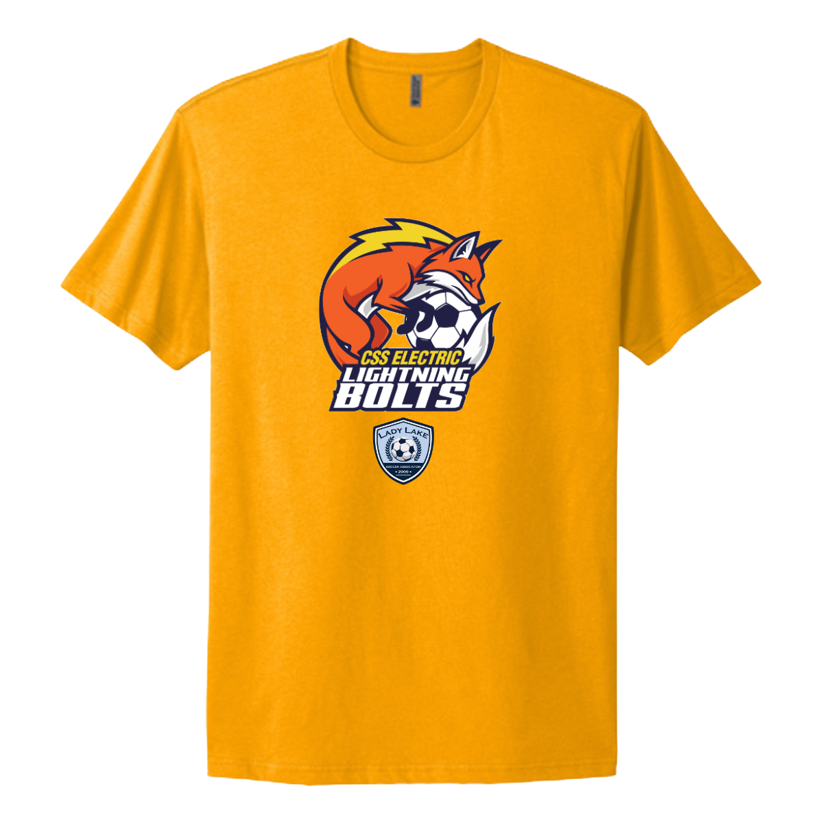 Adult Lightning Bolts Next Level Cotton T-Shirt