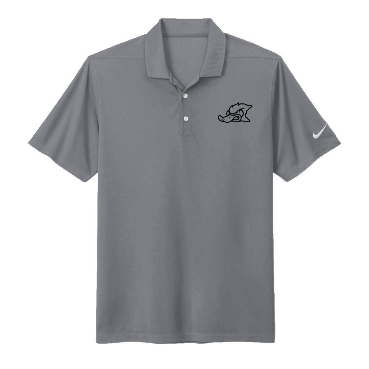 Adult Grey Duck Lacrosse Nike Dri-FIT Micro Pique 2.0 Polo