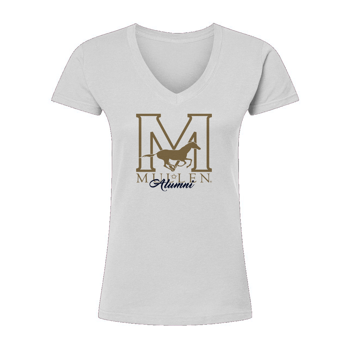 Women's Mullen HS Tultex V-Neck T-Shirt