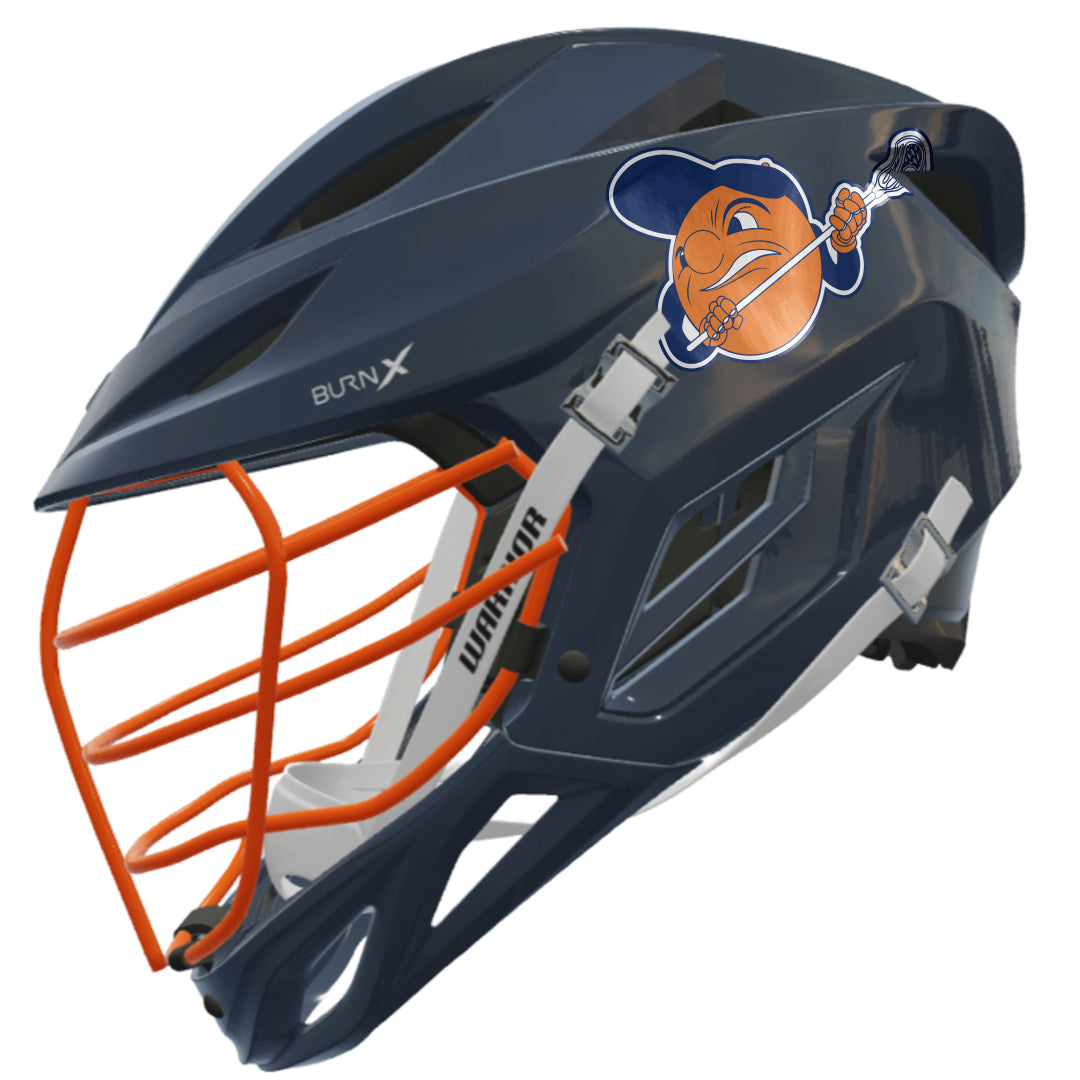 Ultimate Orange Warrior Burn X Helmet + Decals