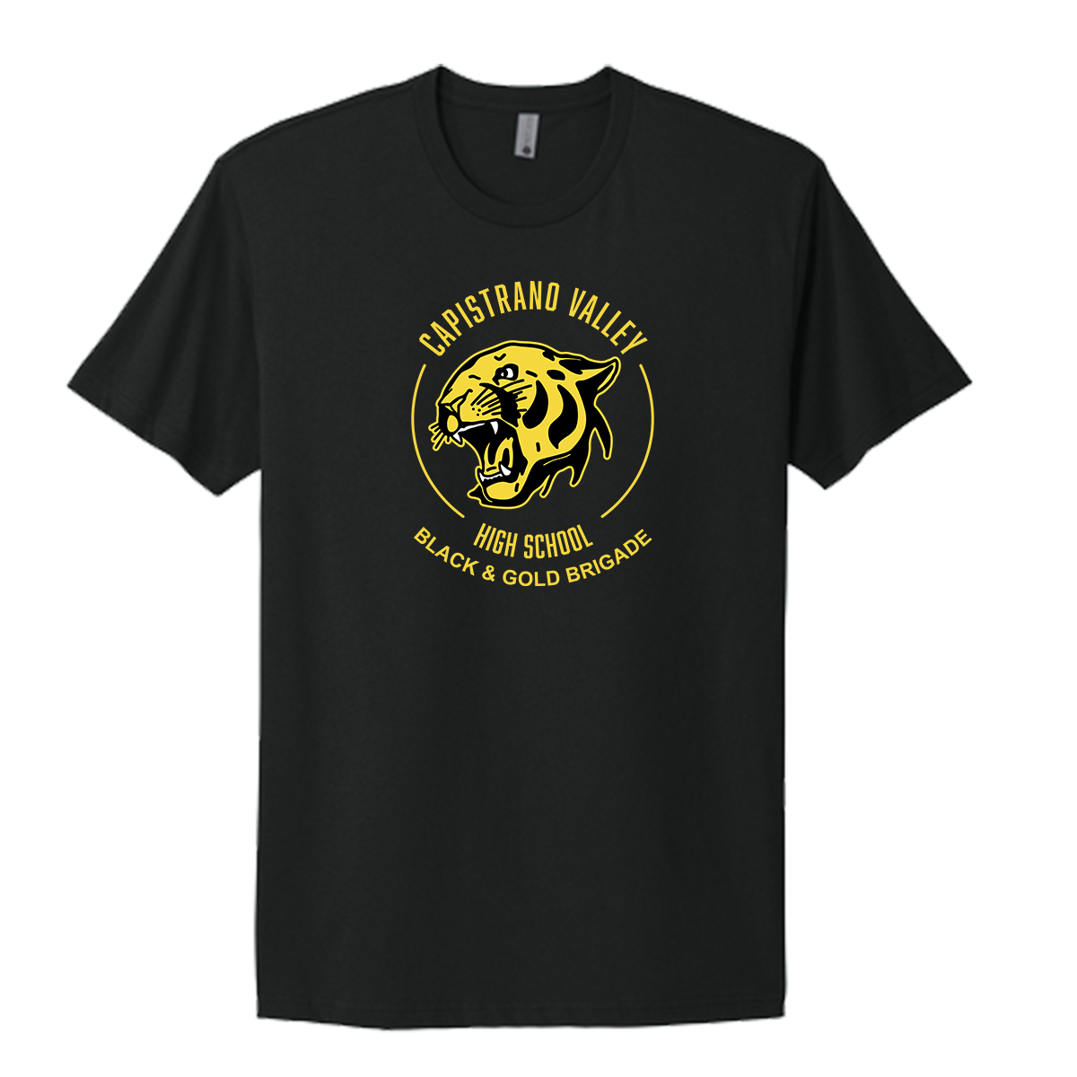 Adult Black & Gold Brigade Next Level Cotton T-Shirt