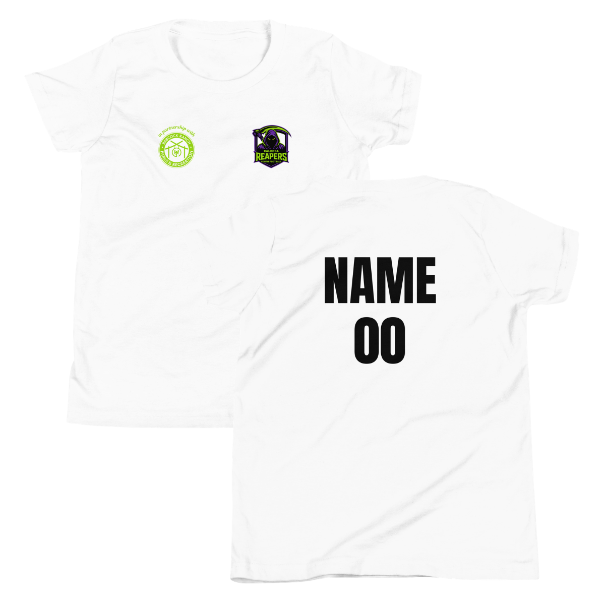 Personalizable - Youth Caloosa Reapers Bella + Canvas T-shirt
