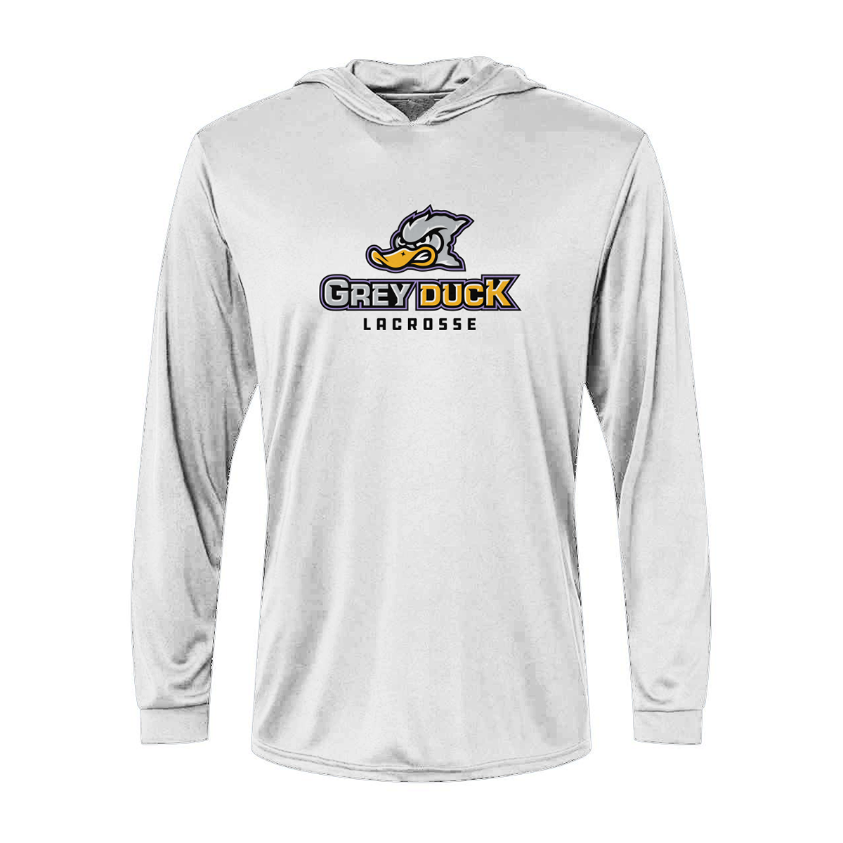 Adult Grey Duck Lacrosse Paragon Bahama Sun Hoodie