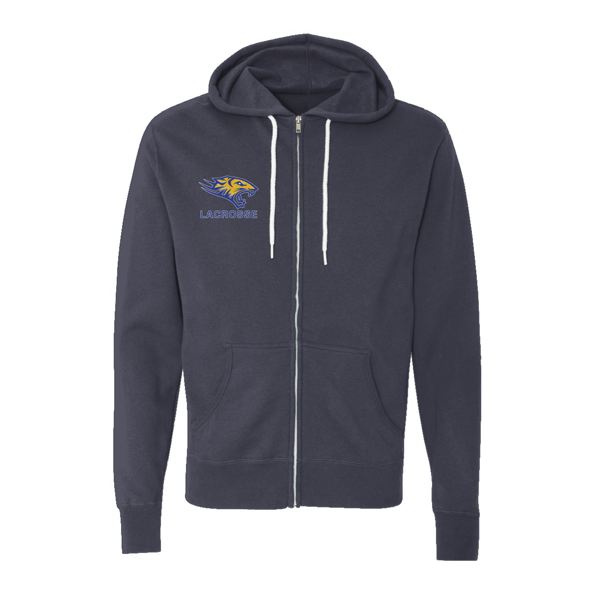 Adult Tacoma Tigers Lacrosse ITC Lightweight Full Zip Hoodie