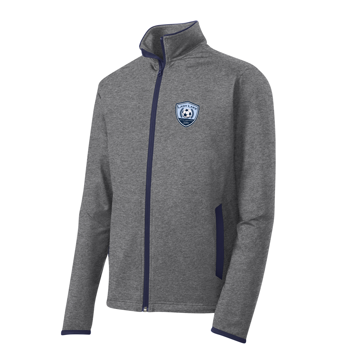 Adult Lady Lake Soccer Association Sport-Tek Sport-Wick Stretch Full-Zip Jacket
