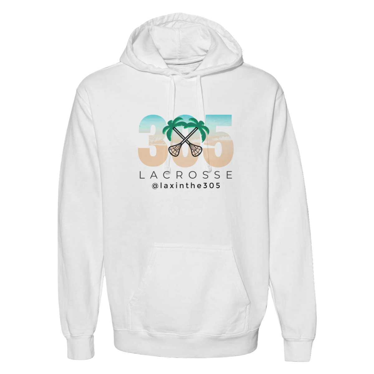 Adult Lax in the 305 Midweight Hoodie