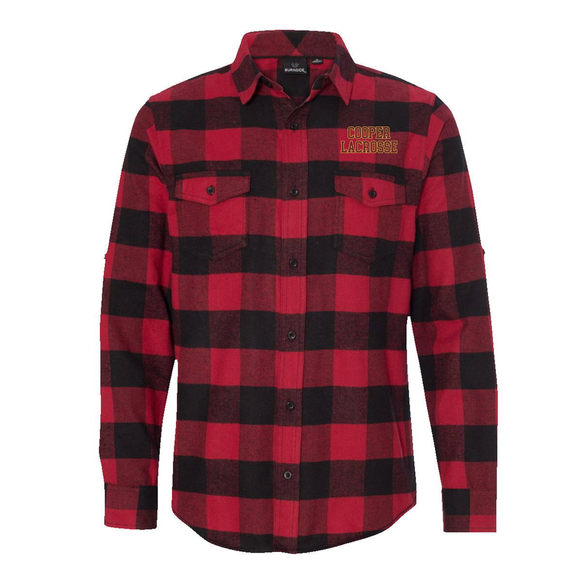 Adult Cooper High School Lacrosse Burnside Flannel Shirt