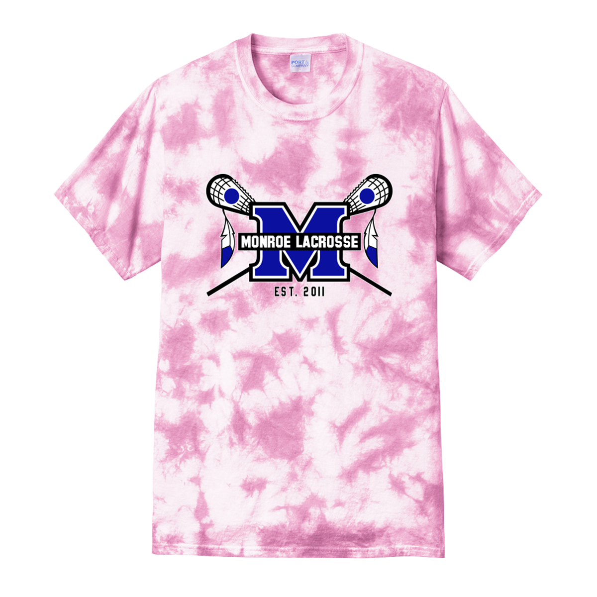 Adult Braves Port and Company Crystal Tie-Dye T-Shirt