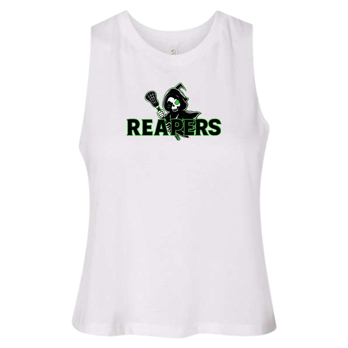 Women's Round Hill Reapers Bella + Canvas Racerback Cropped Tank
