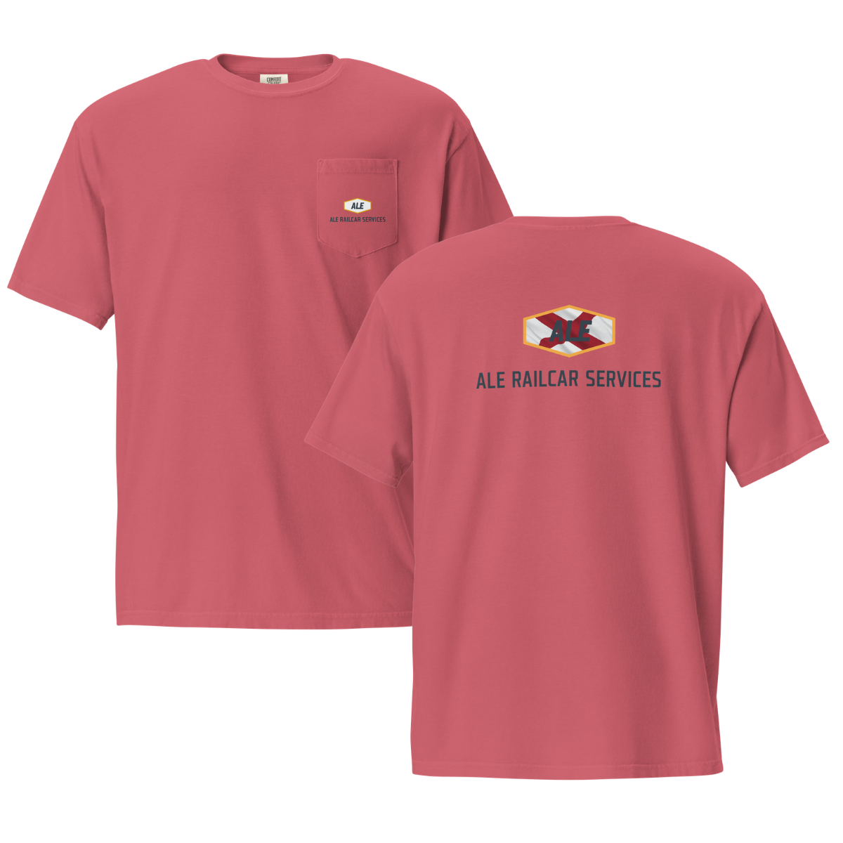 Adult ALE Railcar Services Comfort Colors Garment-Dyed Pocket T-Shirt