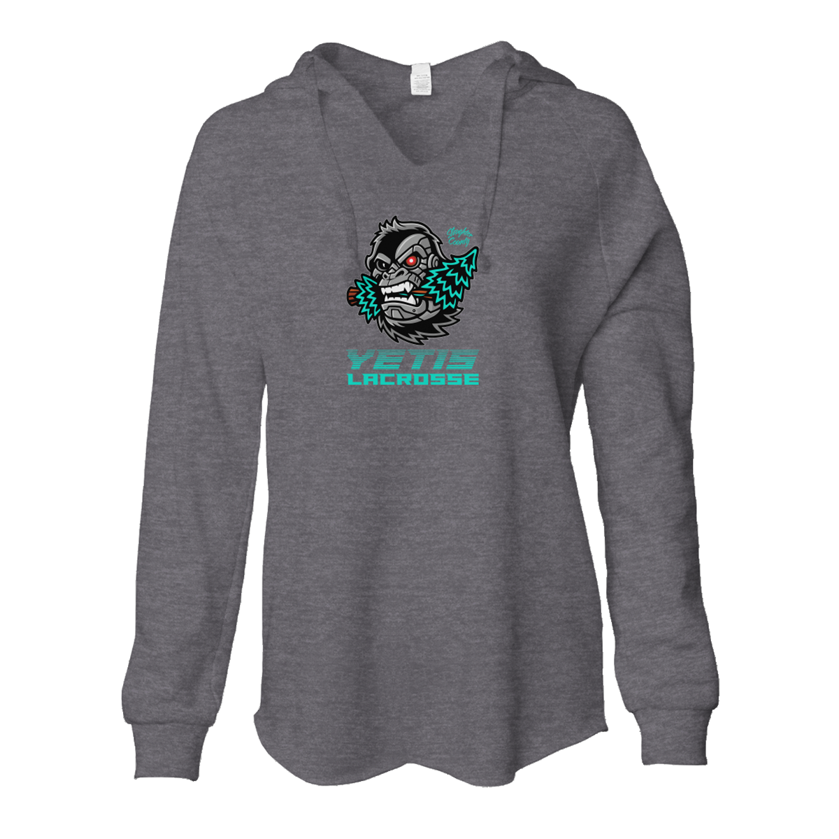 Women's Slaughter County Yetis Lacrosse Lightweight Wash Hoodie